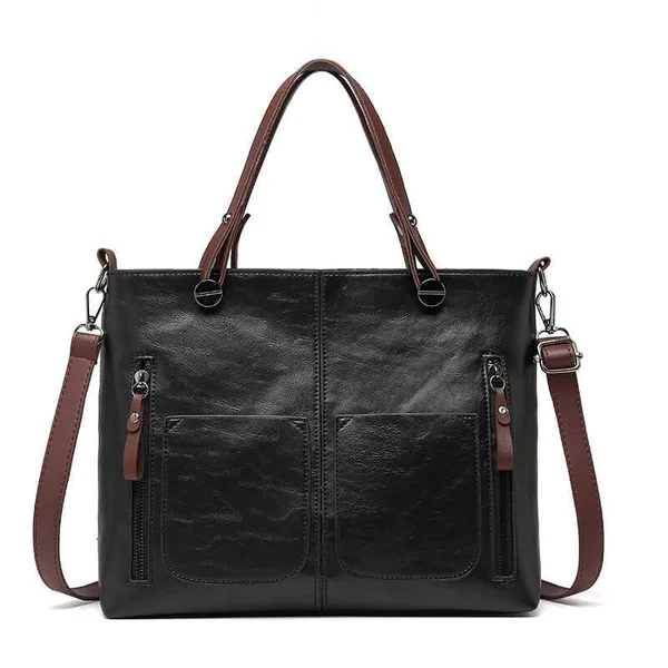 Damen Vintage Lederhandtasche